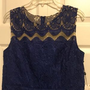 Adrianna papell terllis lace wave dress